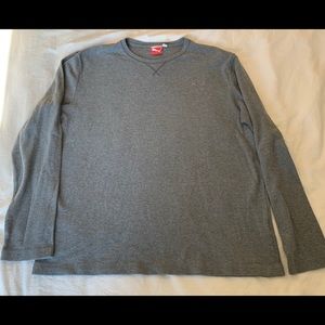 Puma long sleeve waffle t